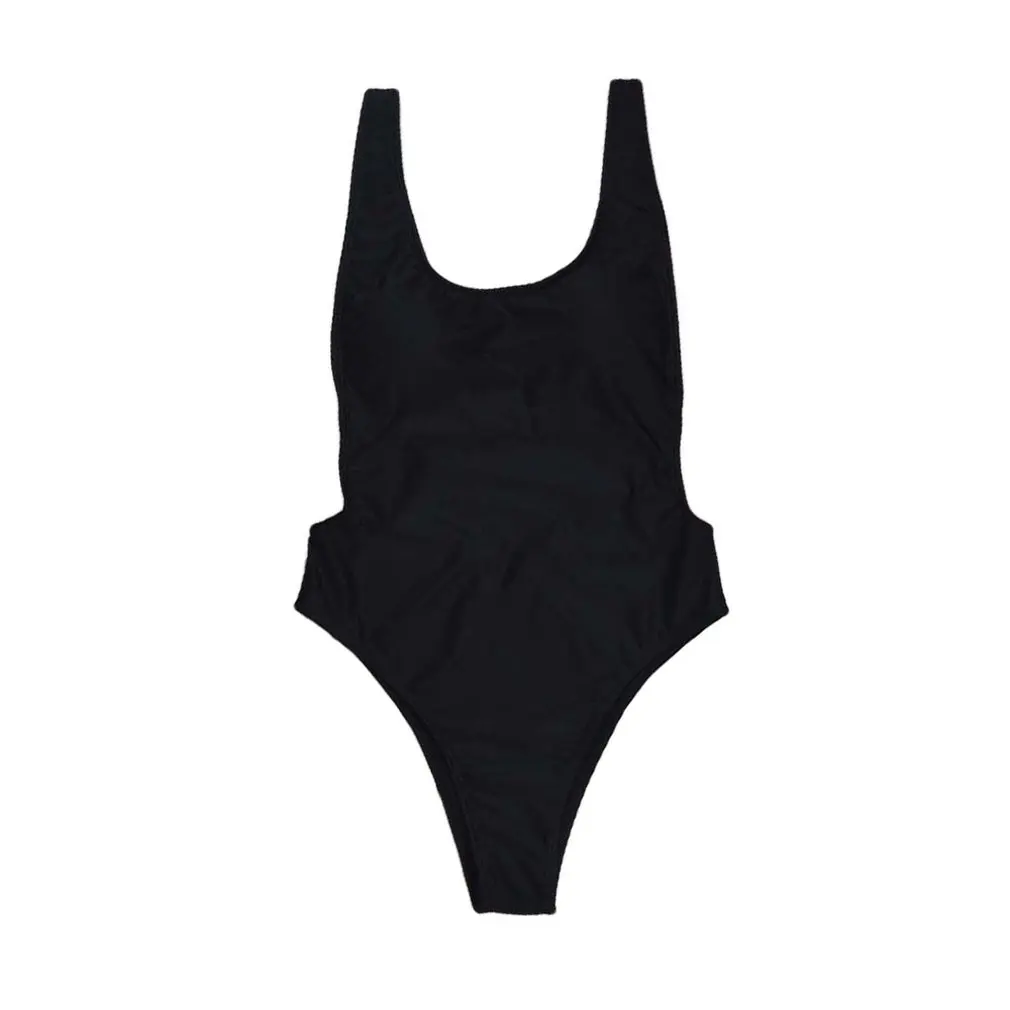 Женский купальный костюм сексуальный цельный купальник с высоким вырезом