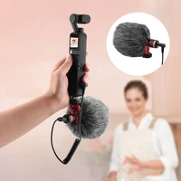 wired condenser microphone live vlog video recording windproof mic for dji pocket 2 do it all handle gimbal camera accessory