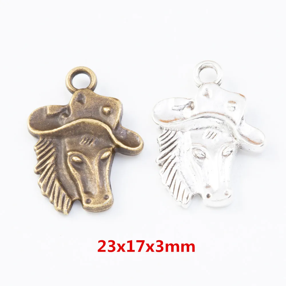 

80 pieces of retro horse pendant zinc alloy pendant DIY European style jewelry making 7790