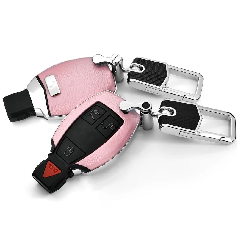 Кожа оболочки держатель чехол для дистанционного ключа от машины крышка Mercedes benz