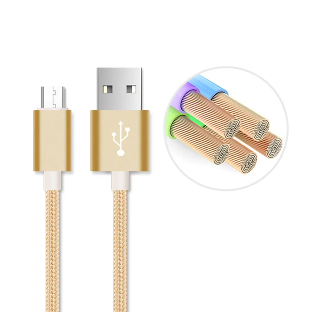 Кабель Micro USB 2 А 1 м адаптер для быстрой зарядки и передачи данных мобильный