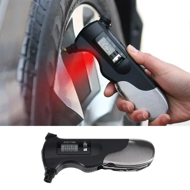 1 шт. Многофункциональный Автомобильный цифровой измеритель давления в шинах