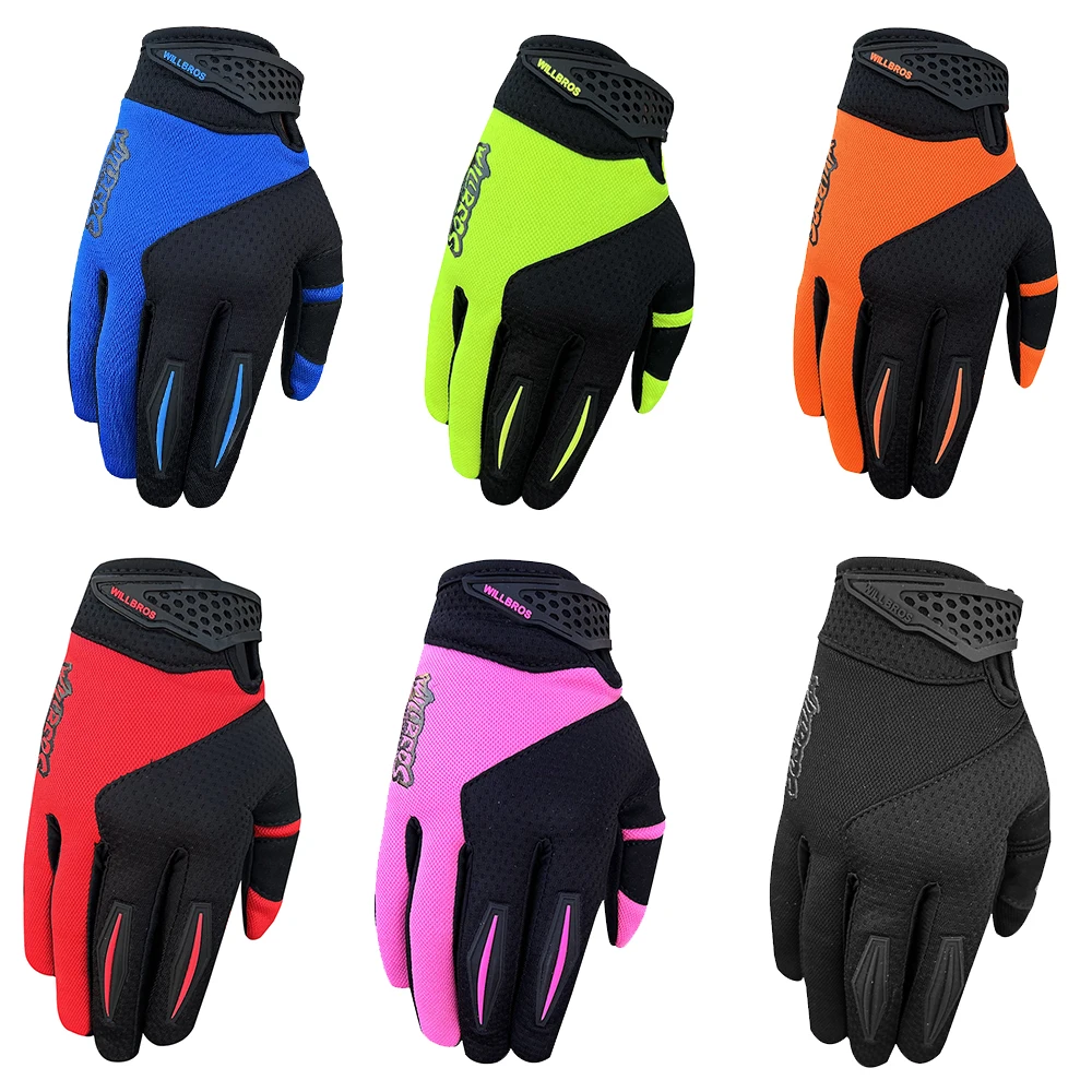 

Willbros Motocross Gloves Mens Women Offroad Dirtpaw Racing Luva Guantes Touch Screen Bicycle Dirt Bike Cycling Riding MX BMX DH