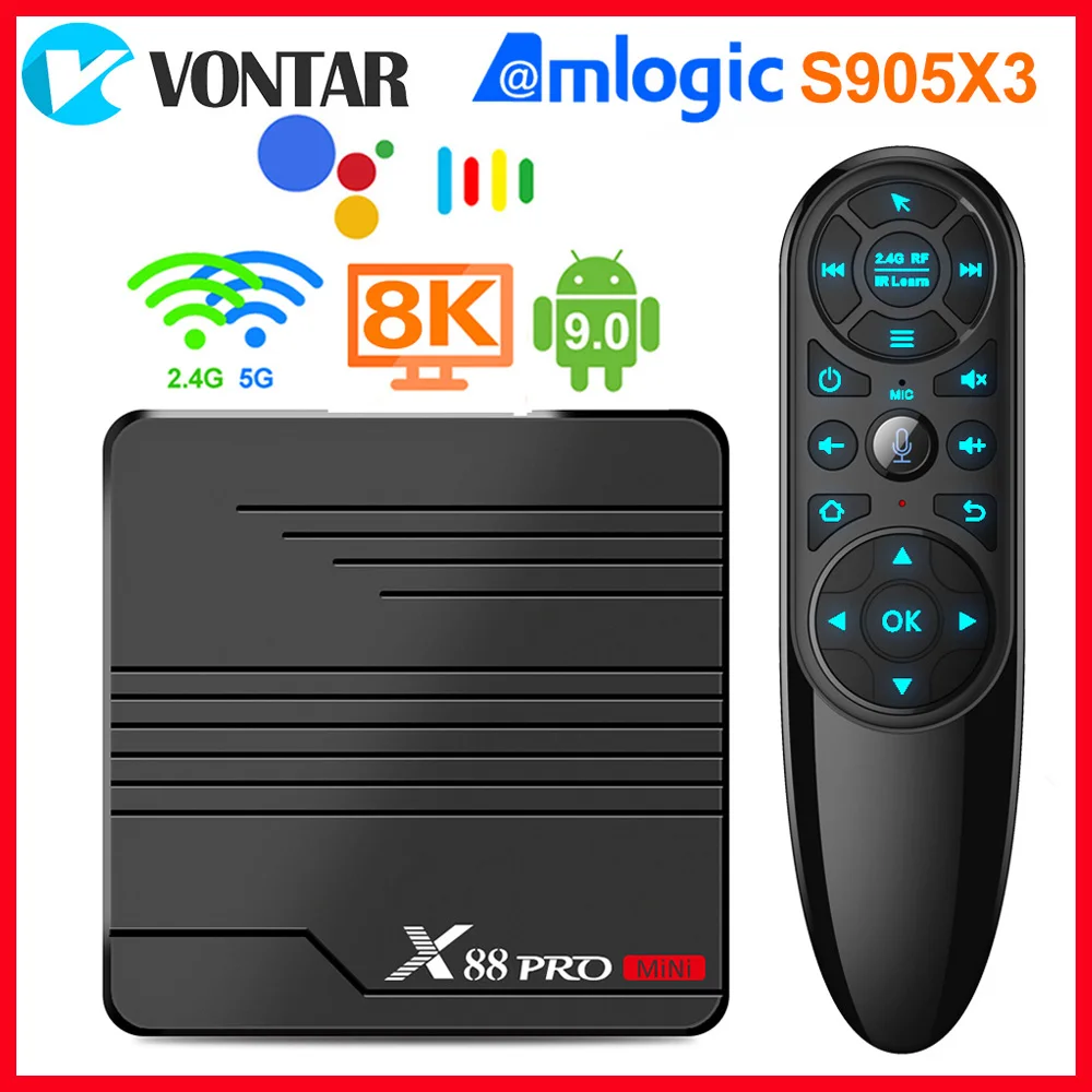 

Мини ТВ-приставка X88 PRO, Android 9,0, Amlogic S905X3, 4K, 60 кадров/с, Google Player, Youtube, медиаплеер, 2 ГБ, 16 ГБ, 4 Гб, 32 ГБ