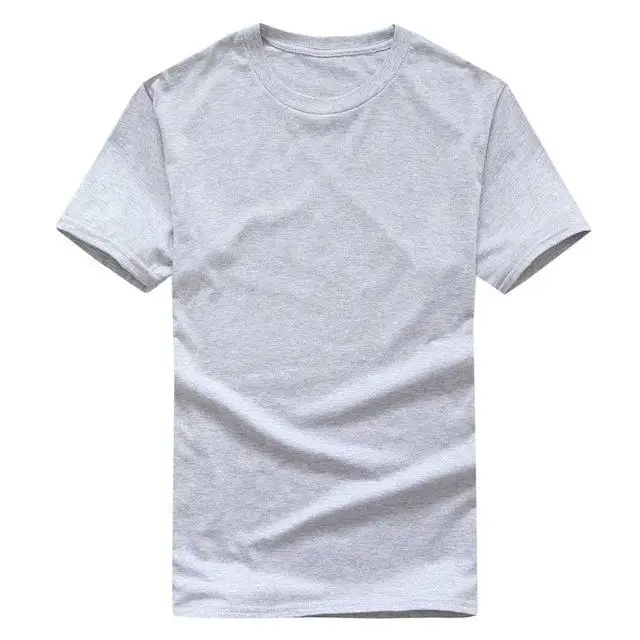 Light grey Новая Однотонная футболка мужские черно-белые футболки из хлопка летний скейтборд футболка для мальчика скейт Топы европейский размер - Цвет: Light grey