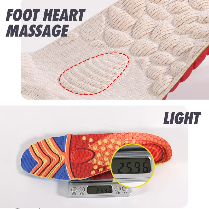 3ANGNI New Design Comfort Insoles Arch Support Shoe Pad Heel Shock Absorption For Women Men Sport BASF PU Foam Insoles