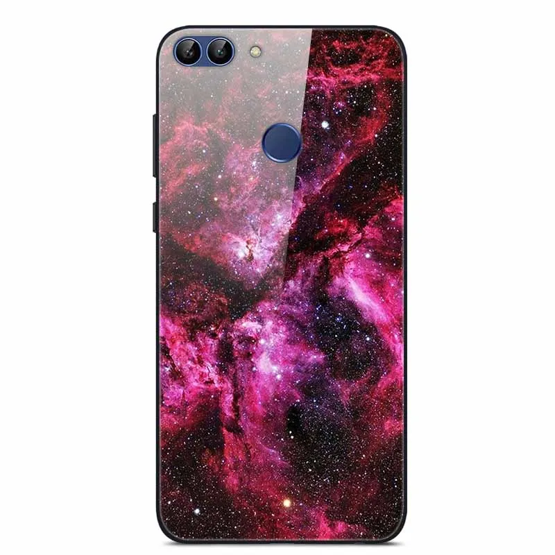Чехол для телефона из закаленного стекла Huawei p smart 2018 чехол Enjoy 7S чехлы Psmart задняя