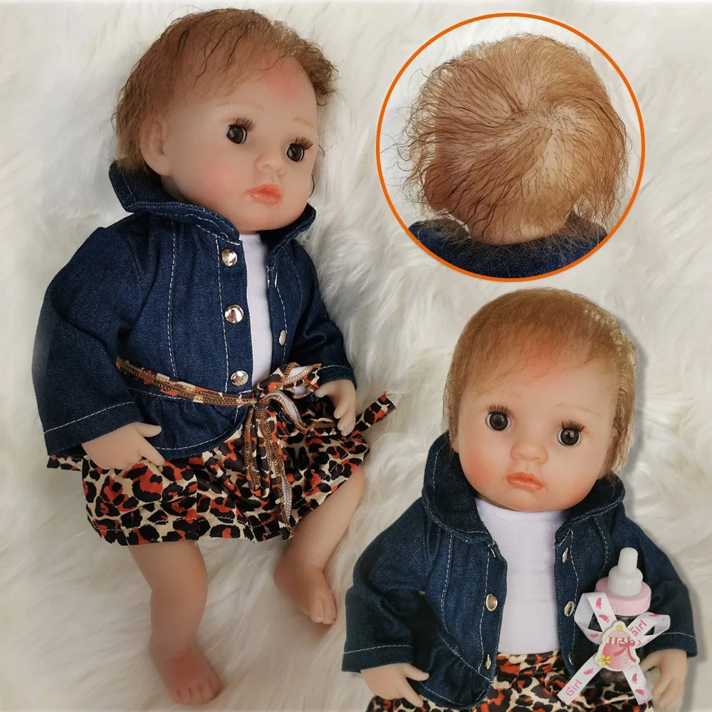 Новорожденные Детские Силиконовые куклы милая девочка мягкое тело 16 дюймов bebes