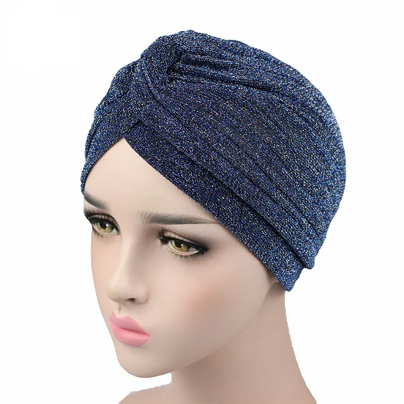 Новая модная женская розовая Золотая простая блестящая повязка на голову с