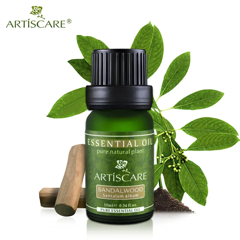 ARTISCARE100% натурального сандалового дерева чистое эфирное масло 10 мл очищает медитацию сердца из Индии увлажняющий крем для сухой кожи масло сандалового дерева