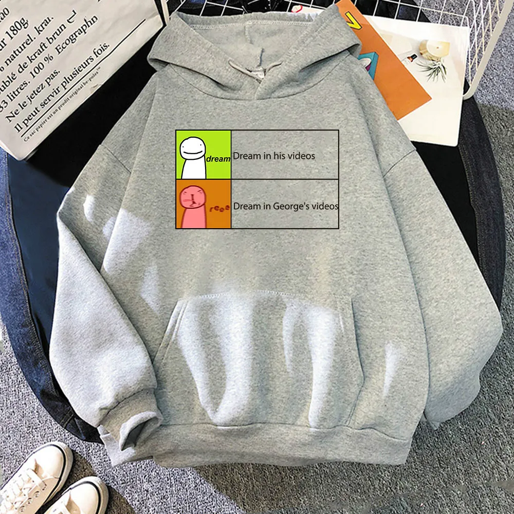 Dream Wastaken Hoodie Women/Men Carton Smile Unisex Tracksuit Sweatshirts Harajuku Streetshirts Oversized Kawaii Casual Hoody