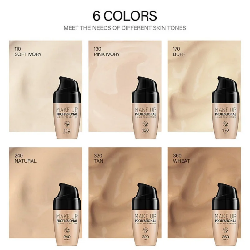 Новая Водонепроницаемая долговечная база для макияжа лица Жидкий тональный крем
