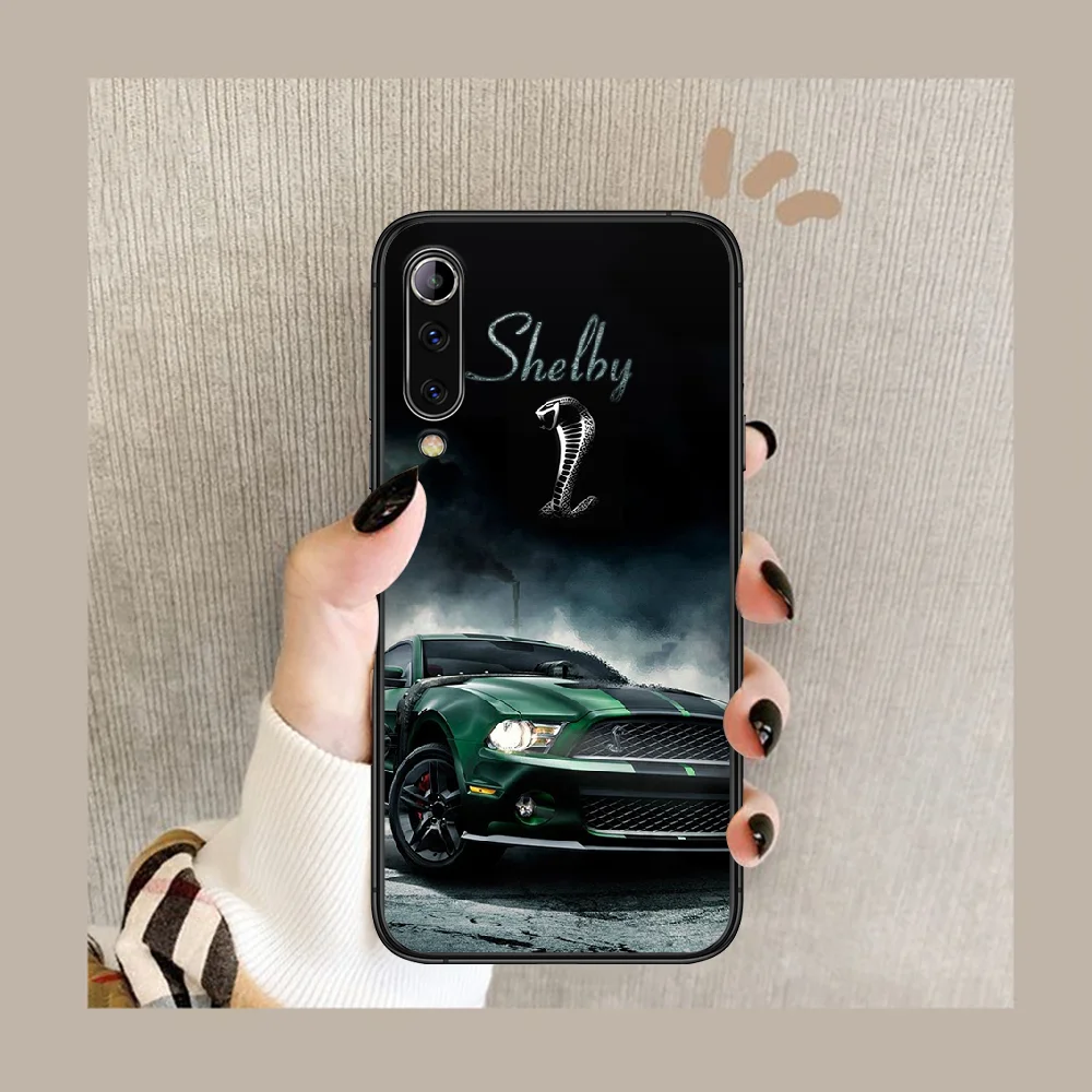 

Sports car shelby Phone case For Xiaomi Mi note 10 A3 9 MAX 3 A2 8 9 Lite Pro ultra black Funda Silicone Bumper Tpu Prime Luxury