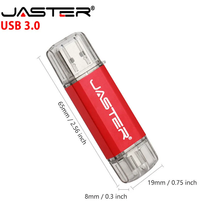 Флэш накопитель JASTER Type C OTG USB 3 0 объемом 64 ГБ 32 16 флэш для смартфона мини флешка 1