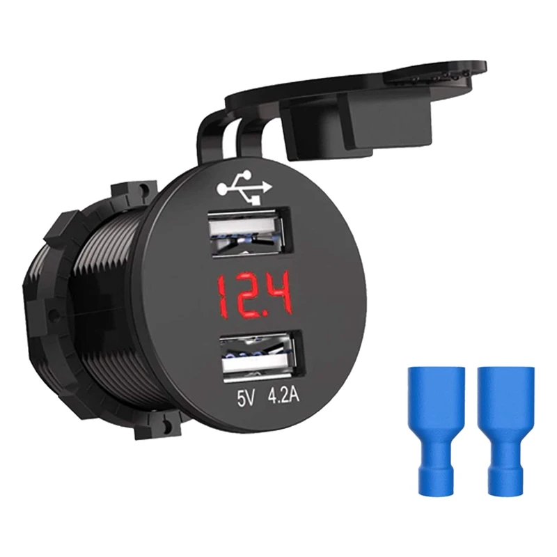 

Автомобильное зарядное устройство с двумя USB-портами, 5 В, а