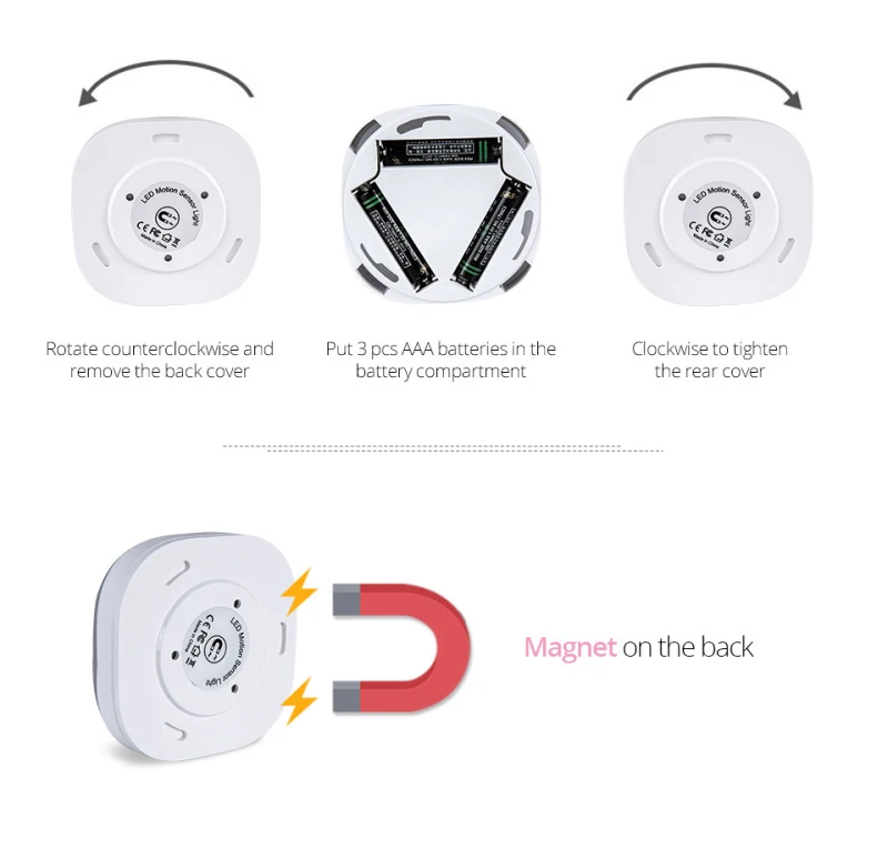 Светодиодный ночник для спальни украшение беспроводной движущийся светильник