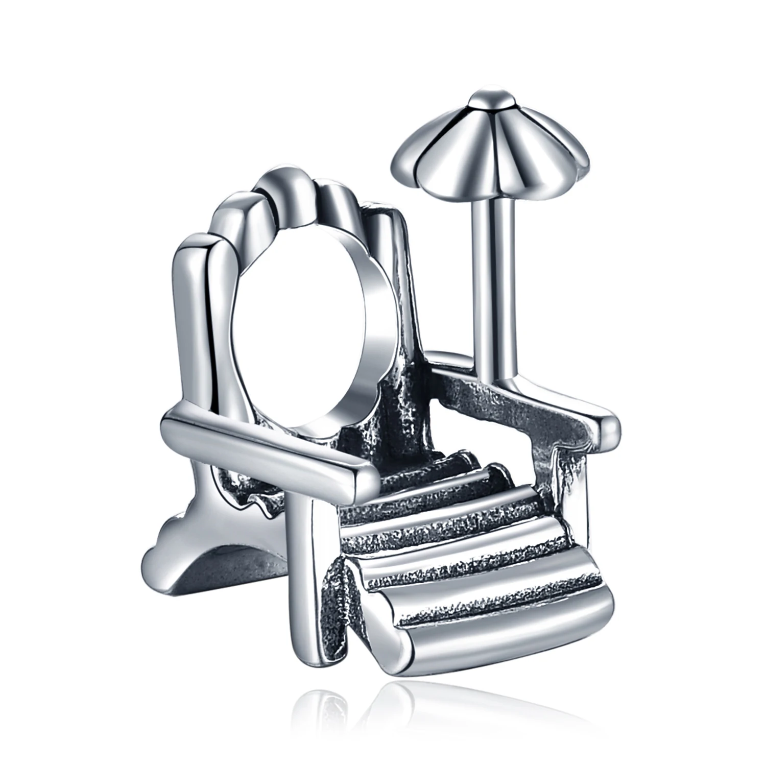 JewelryPalace 925 пробы Silver Beach шарик шарма Шарм Fit Браслеты моды DIY бисера очарование для Для женщин Браслеты