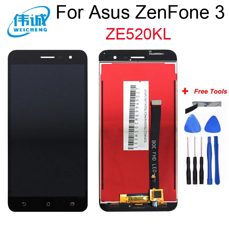 Сенсорный ЖК-дисплей для ASUS Zenfone 3 ZE520KL сенсорный экран с рамкой LCD Z017D Z017DA Z017DB |