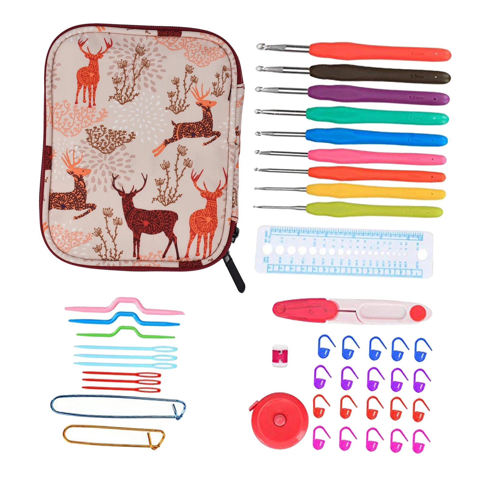 

45 шт. крючки для вязания крючком набор инструментов для шитья Sika Deer
