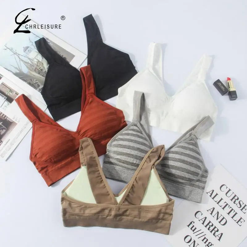 Сексуальный бюстгальтер для фитнеса Женский бесшовный с v образным вырезом