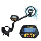 Регулируемый металлоискатель с водонепроницаемой катушкой 8,5 дюйма, 7 целевых категорий, индикацией глубины, функцией PT ЖК-дисплея