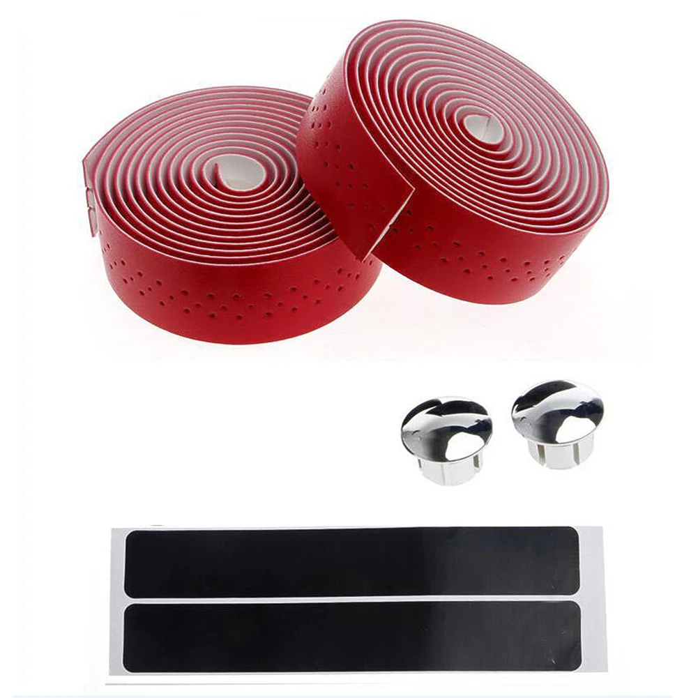

Road Bike Bicycle Handlebar tape Colorful Cycling Handle Belt Cork Wrap with Bar Plugs