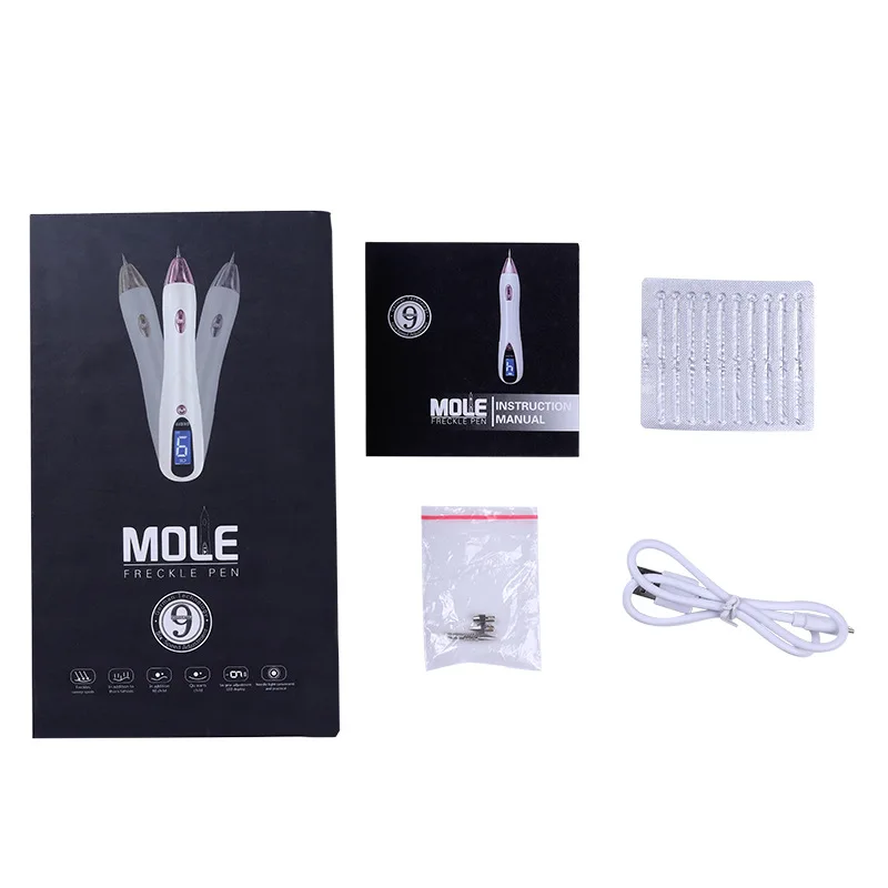 

USB Charging Mole Removal Pen Facial Cleansing Remove Blackheads Moles Black Spots Pimple Needle Skin Care Beauty Spot Equipment