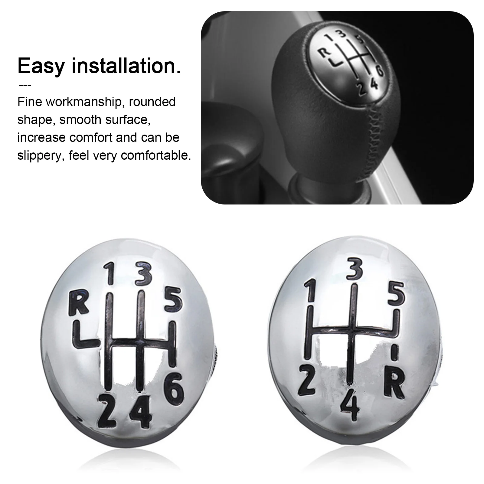 Ручка рычага переключения передач 5/6 значок с эмблемой накладка на крышку для