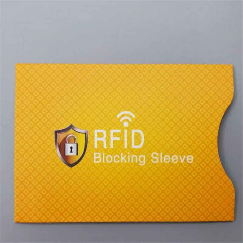 

10pcs Thickened Coated Paper Credit Card Holder RFID Blocking Sleeve Anti theft Protector Bank Card Cover Aluminum Foil ID Case