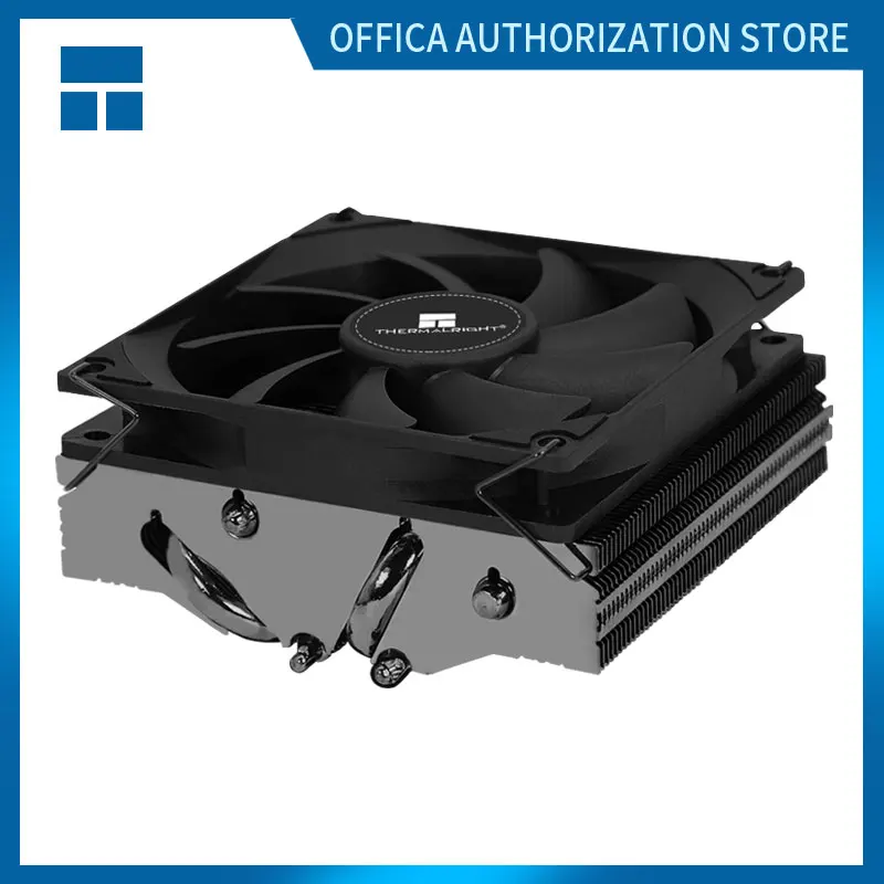 Полностью черный кулер для процессора Thermalright AXP90 бесшумная медная труба 4