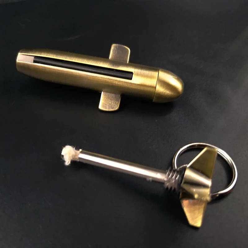 Бесконечный брелок зажигалка на бензине новинка туристический кремневый