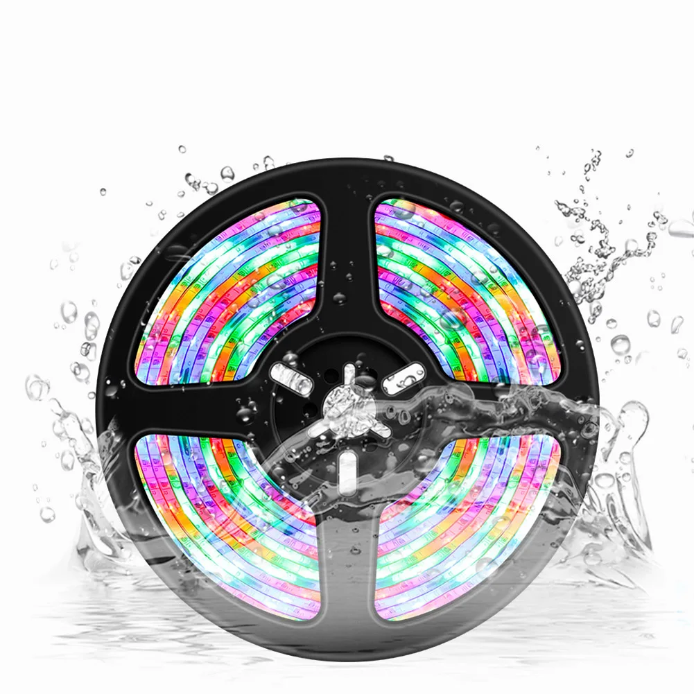 

Bathroom Cabinet TV Backlight Light Strip Flexible Remote Control Rainbow Light Flexible Lighting Ribbon Tape Set
