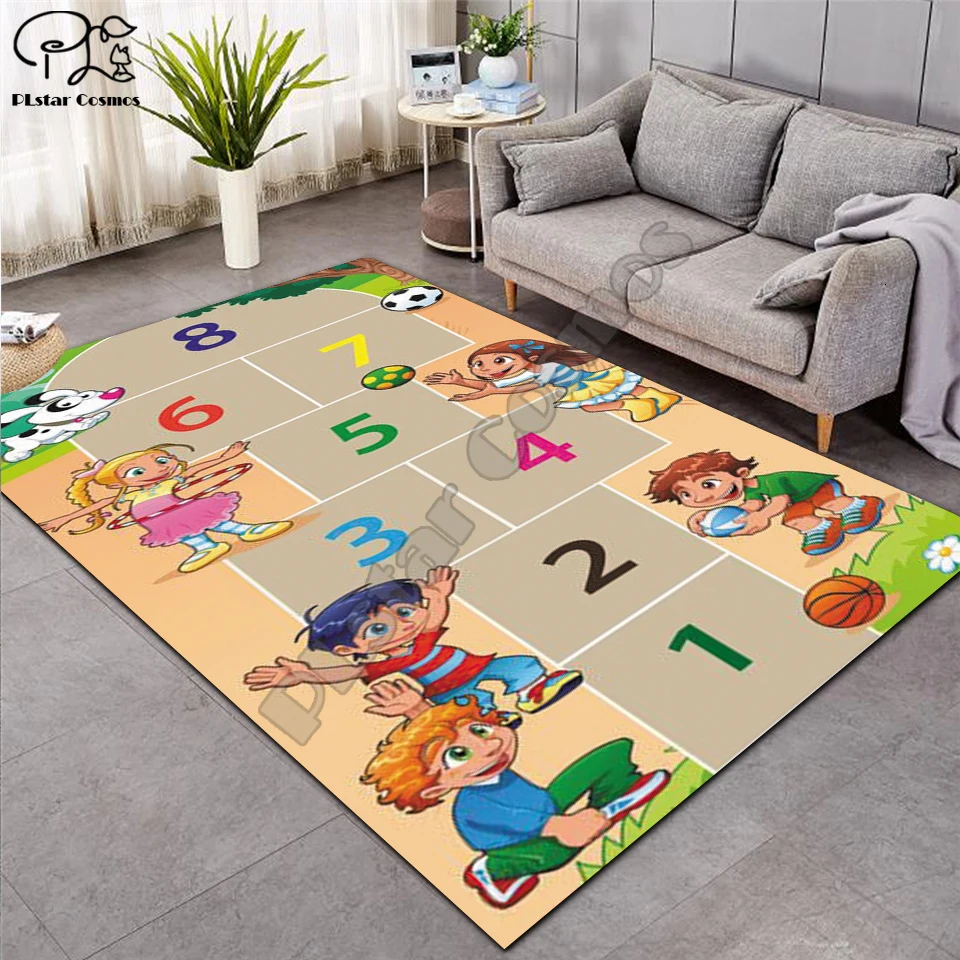 

Crawling mat Fantasy fairy Cartoon Kids Play Mat Board Game mat map Large Carpet for Living Room Cartoon Planet Rugs Maze 03
