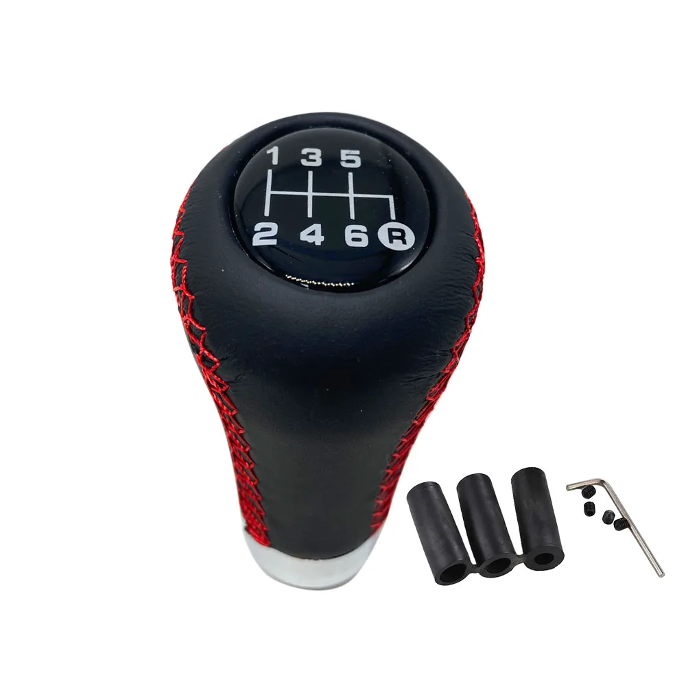 Универсальная ручка переключения передач для автомобиля кожаный рычаг с