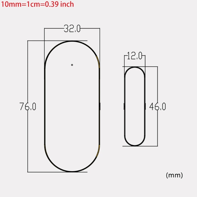 

P8DF Magnet Detector WiFi Wireless Door Window Sensor Home Security Alarm System for Door and Window Movement Magnet Detector