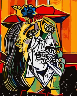 

The Weeping Woman Picasso diy picture colorings pictures by numbers with colors drawing painting by numbers framed Home