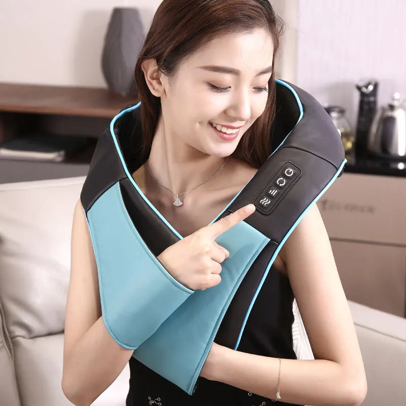 Разминающий ритм многофункциональный массажер для шеи электрический горячий