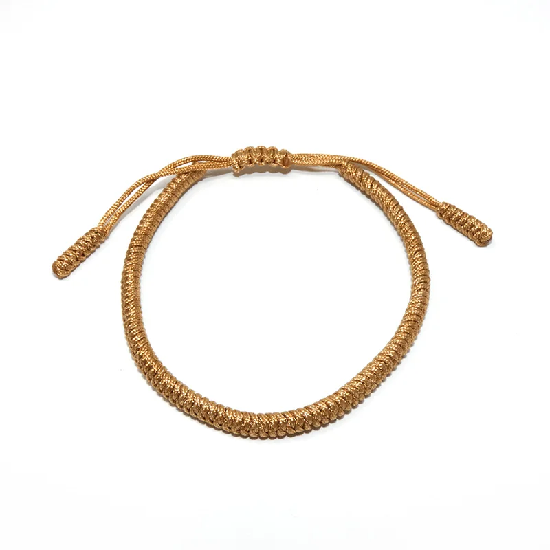 Классический Плетеный вручную Тибетский буддистский браслет с узелком