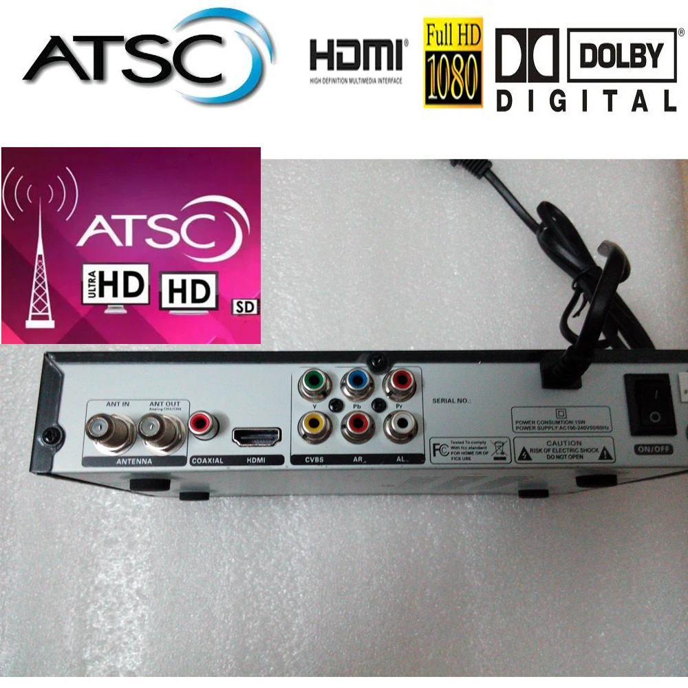 Atsc-t эфирный цифровой ТВ приемник atsc работает в США Канада Мексика Корея ТВ тюнер ATSC-T atsc t стандарт