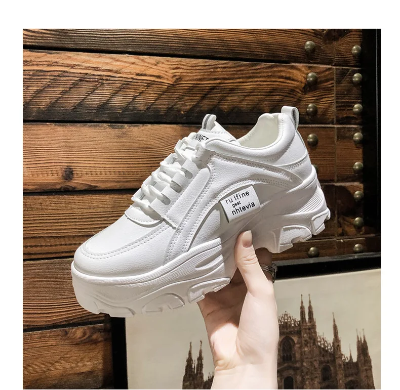 

Women's Shoes 2021 Sports Shoe Best-selling Foreign Trade High-quality Lace-up Round Toe Sports Shoe Women's Platform Shoes
