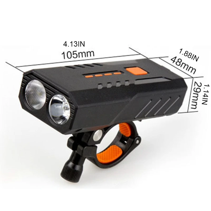 

2021 Top Bicycle Headlight Powerful Torch Horn Lights Night Riding Bike Rechargeable