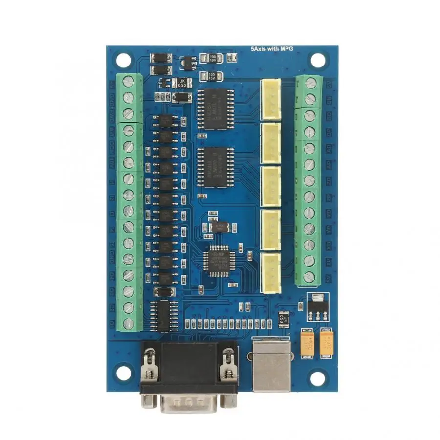 Плата драйвера USB 5 Axle 100K контроллер движения карта для Mach3 + 3 шт. TB6600 плата