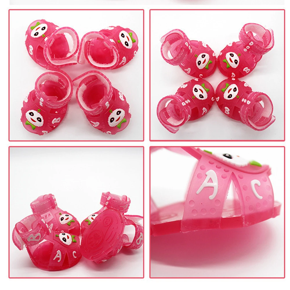 4 шт./лот повседневная нескользящая обувь для маленьких собак милые мягкие