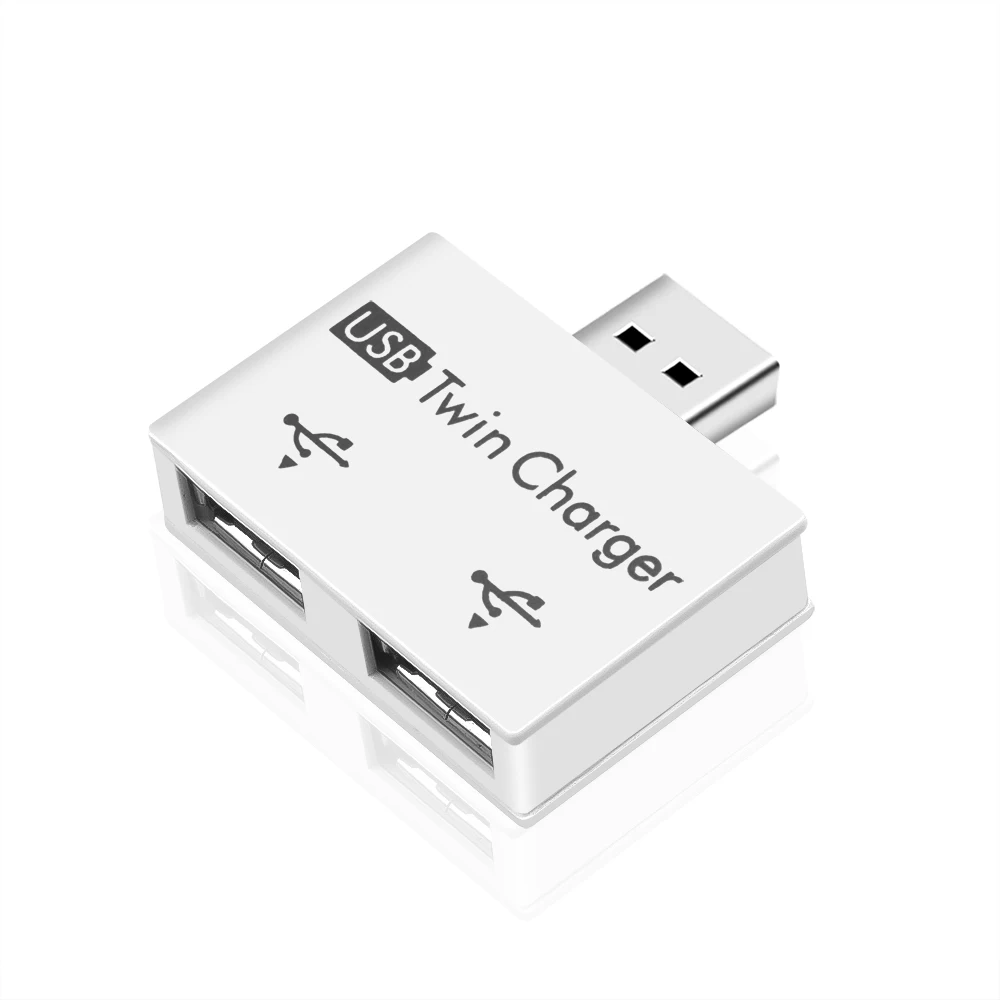 USB 2.0 Male To Twin Charger Dual 2 Port Splitter Hub Adapter Converter Charging Wire Plug For Laptop PC | Компьютеры и офис