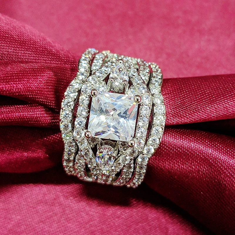 Свадебные обручальные кольца R4882 для женщин модные ювелирные изделия на палец