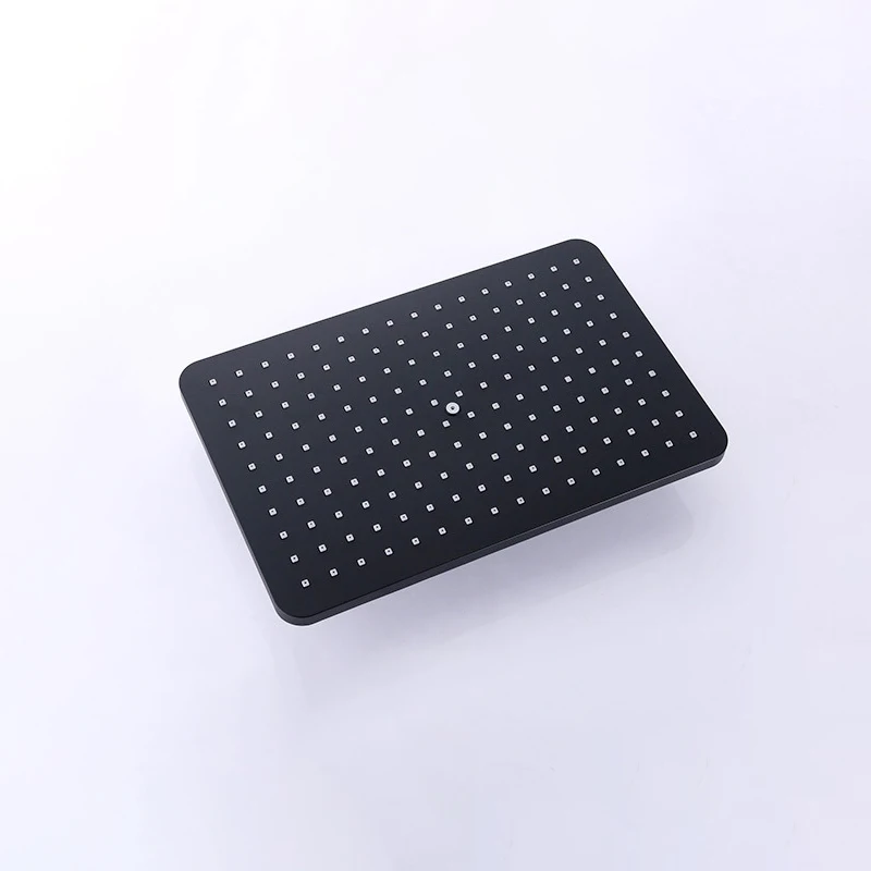 Набор для душа ванной комнаты настенное крепление черная система квадратный