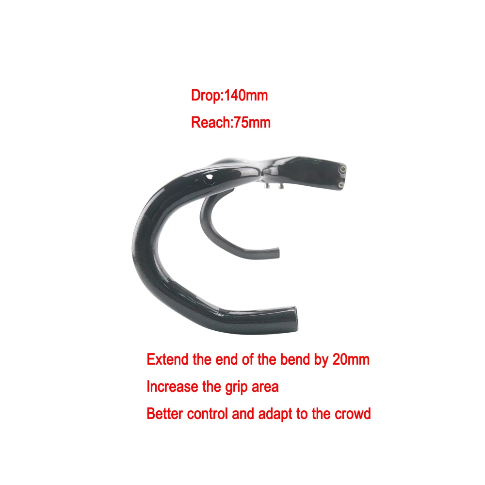 RXL SL углеродный материал руль для дорожного велосипеда 3K глянцевый Встроенный с