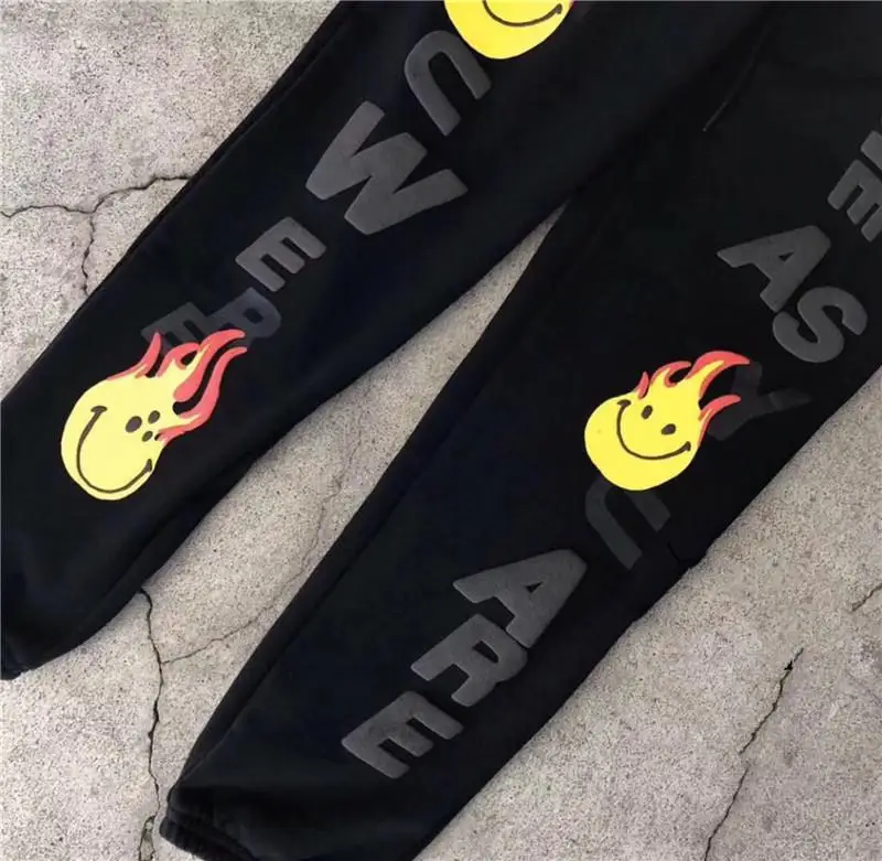 

3D Foam Readymade Hoodie Men Women 1:1 High Quality 2020FW Flame Printing Hoody Ready Made Pullover streetwear harajuku