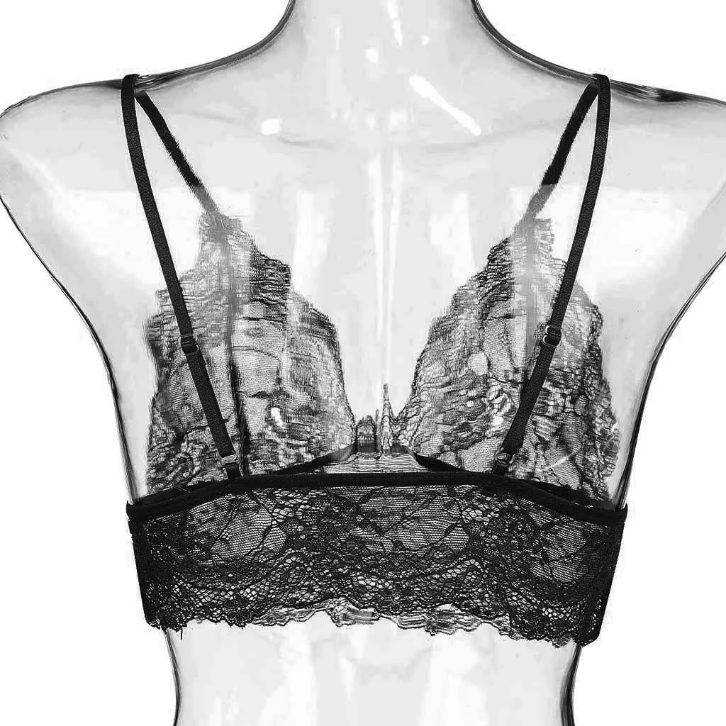 Женский однотонный кружевной бюстгальтер пуш ап размера плюс S 3XL укороченный