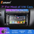 Eunavi Android автомобильное радио GPS для VW Golf 5 6 Passat B6 B7 Polo Sedan Tiguan Touran Sharan EOS T5 Amarok Skoda Octavia Yeti 2 Din